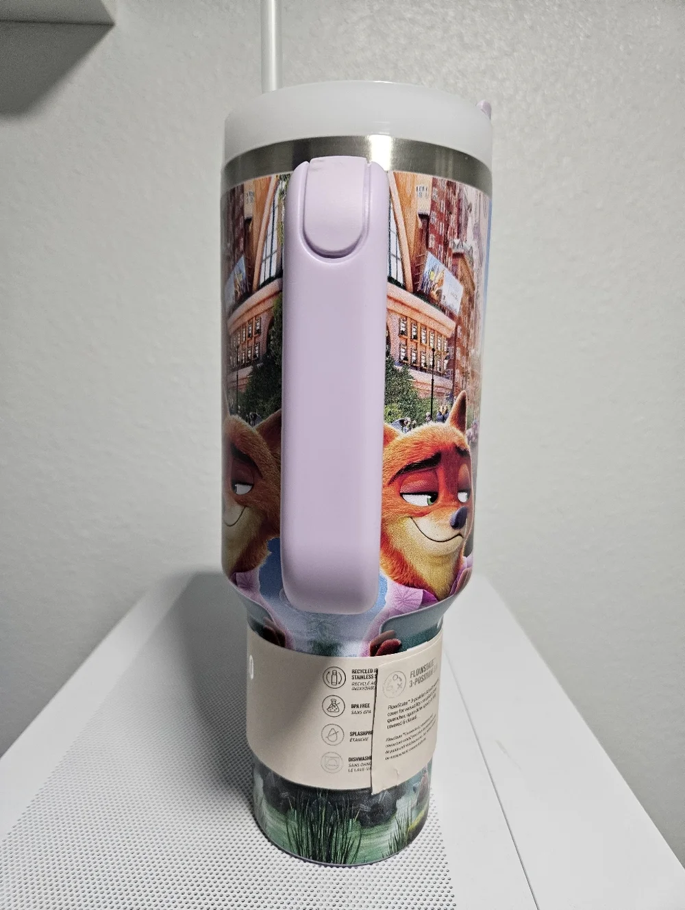 Stanley x Disney Zootopia Lilac H2.0 Adventure Tumbler - Picture 2 of 6